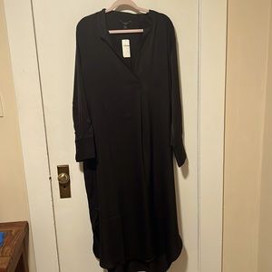 Black silky XL maxi